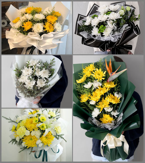 湖南永州冷水滩区珊瑚乡白事花束代送